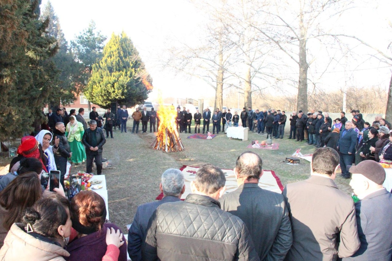 Goranboyun Hazırəhmədli kəndində Yel çərşənbəsi qeyd olundu - FOTOLAR